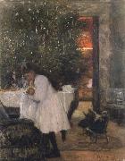 Franz Skarbina Berliner Christmas room painting